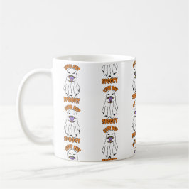 Taza De Café Fantasma de Halloween lindo pero espeluznante sost