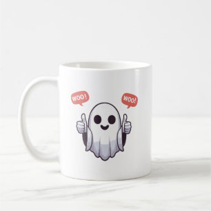 Taza De Café Fantasma De La Aprobación