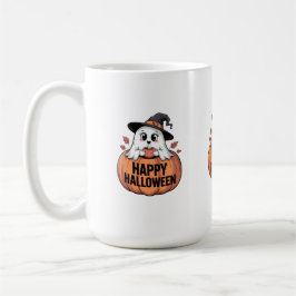 Taza De Café Fantasma de la cafetería de Halloween