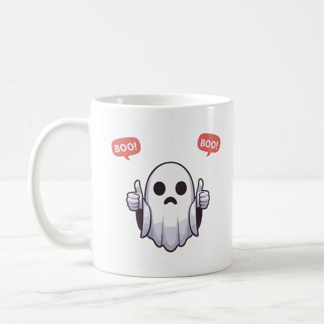 Taza De Café Fantasma De La Desaprobación (Izquierda)