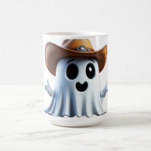 Taza De Café Fantasma de Vaquero Adorable con Sombrero Occident