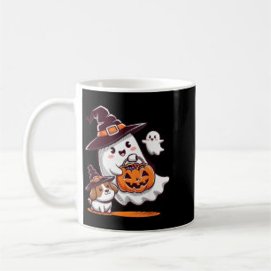 Taza De Café Fantasma Divertido Paseando al Perro Temporada Esp
