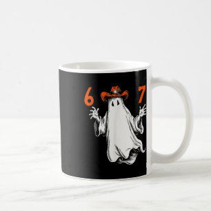 Taza De Café Fantasma Espeluznante Número 67 Halloween Embrujad