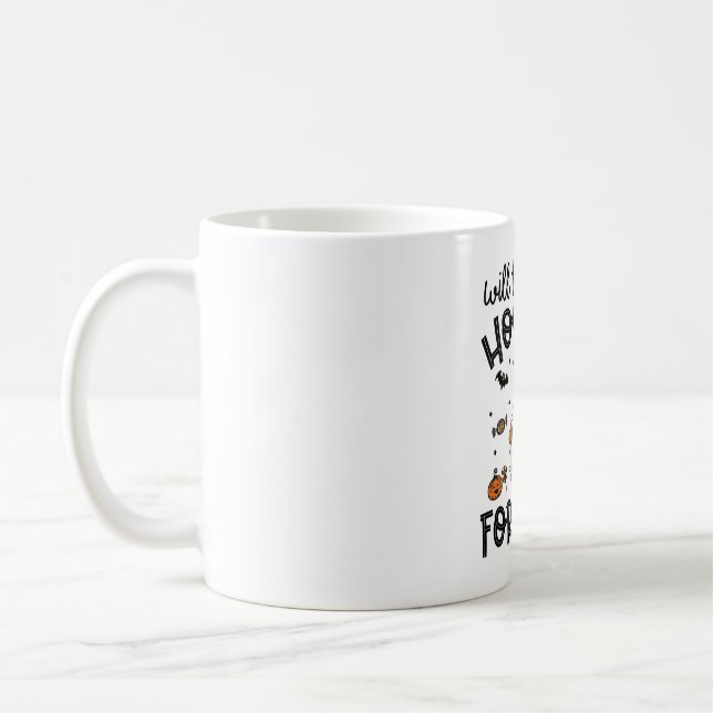 Taza De Café Fantasma fantasma de PitPull Dog Halloween (Izquierda)