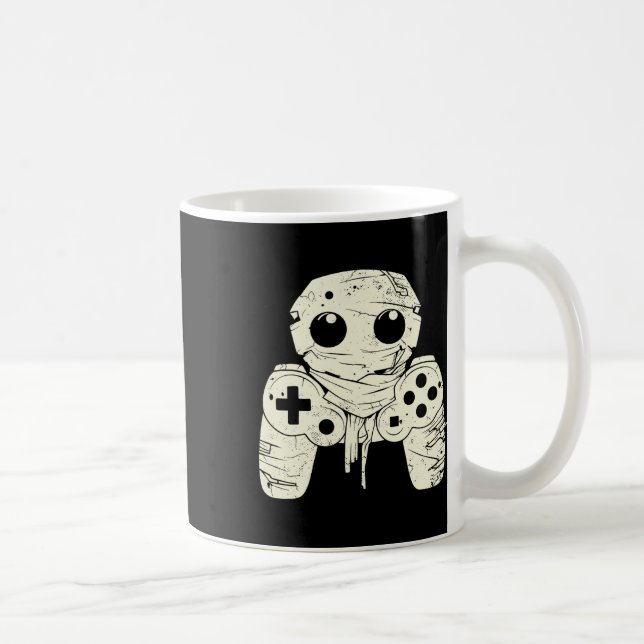 Taza De Café Fantasma Ghost Mummy Gaming Controller Halloween G (Derecha)