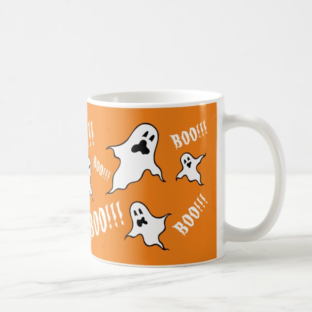 Taza De Café Fantasma Halloween Fantasma Café Mug (Derecha)