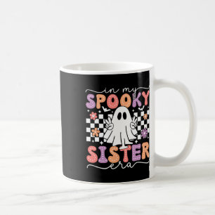 Taza De Café Fantasma Halloween Fantasma Retro De Mi Hermana