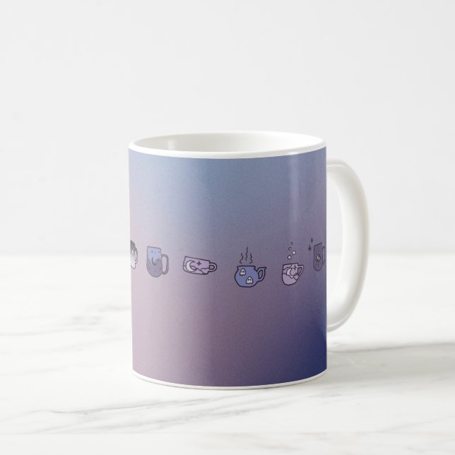 Taza De Café Fantasma Halloween Mug - Calabaza, Fantasma y Bruj (Anverso derecho)