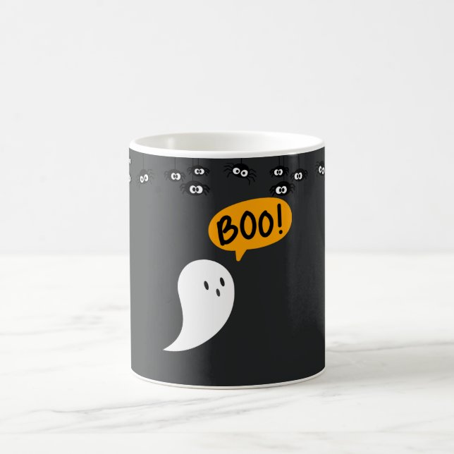 Taza De Café Fantasma Halloween Mug - Calabaza, Fantasma y Bruj (Centro)