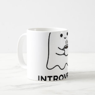 Taza De Café Fantasma Introvertido No Habla Antes del Café
