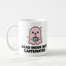 Fantasma Kawaii Divertido Muerto por Dentro Pero C