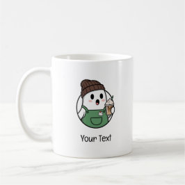 Taza de café fantasma lindo