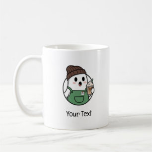 Taza de café fantasma lindo