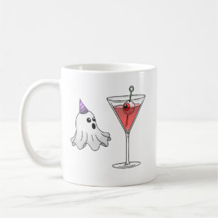 Taza De Café Fantasma Lindo y Cóctel Espeluznante