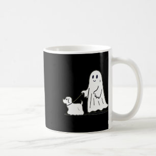 Taza De Café Fantasma Perro caminante Ghostie Gracioso Hallowee