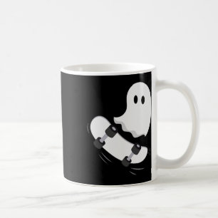 Taza De Café Fantasma Skateboard Lazy Halloween Disstume Fun Sk