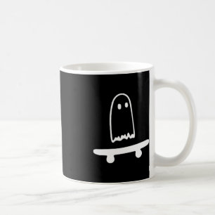 Taza De Café Fantasma Skateboard Lazy Halloween Disstume Fun Sk