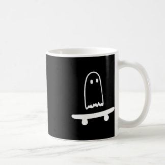 Taza De Café Fantasma Skateboard Lazy Halloween Disstume Fun Sk