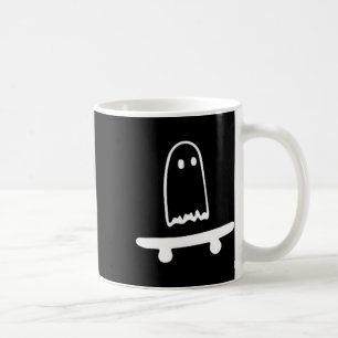 Taza De Café Fantasma Skateboard Lazy Halloween Disstume Fun Sk