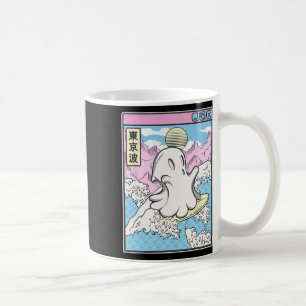 Taza De Café Fantasma Surfista En Olas Japonesas Anime Kawaii V