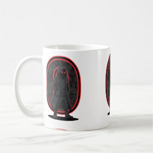 Taza De Café Fantasma Urbano Figura Encapuchada Techwear Oscuro