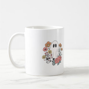 Taza De Café fantasma y rosas Mug