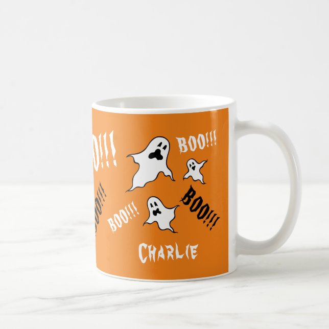 Taza De Café Fantasmas de Halloween fantasmas personalizados ca (Derecha)
