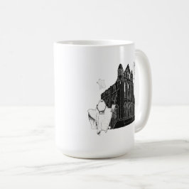 Taza De Café Fantasmas turísticos de la abadía Whitby