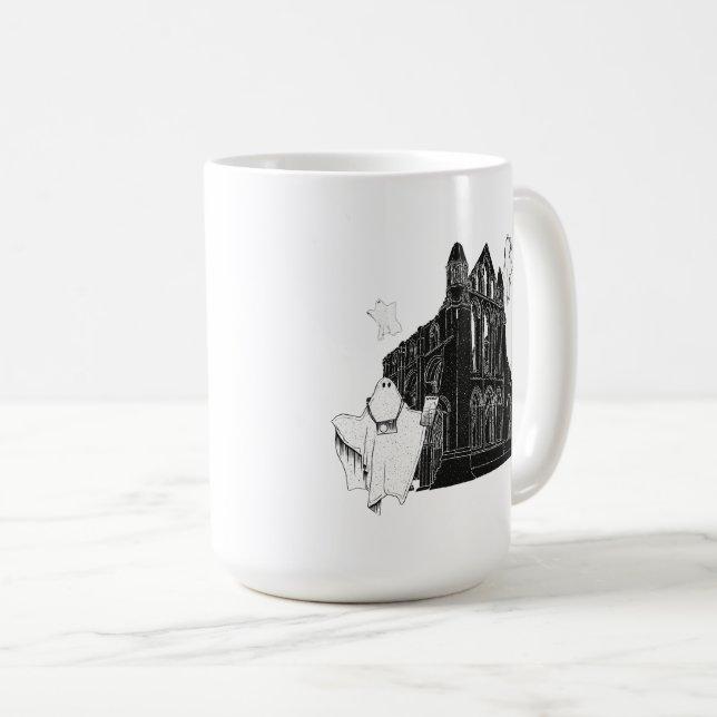 Taza De Café Fantasmas turísticos de la abadía Whitby (Anverso derecho)