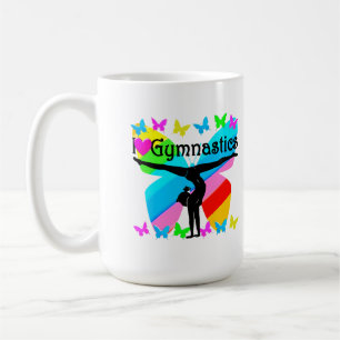 TAZA DE CAFÉ FANTÁSTICO DISEÑO DE GIMNASTICAS
