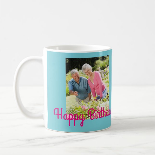 Taza De Café Fantástico regalo de foto de fiesta de cumpleaños  (Izquierda)