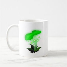 Taza De Café Fantasy Chanterelle Gslow Green Mushroom