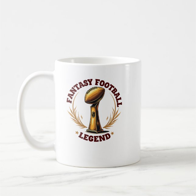 Taza De Café Fantasy Football Legend Trophy Tee (Izquierda)