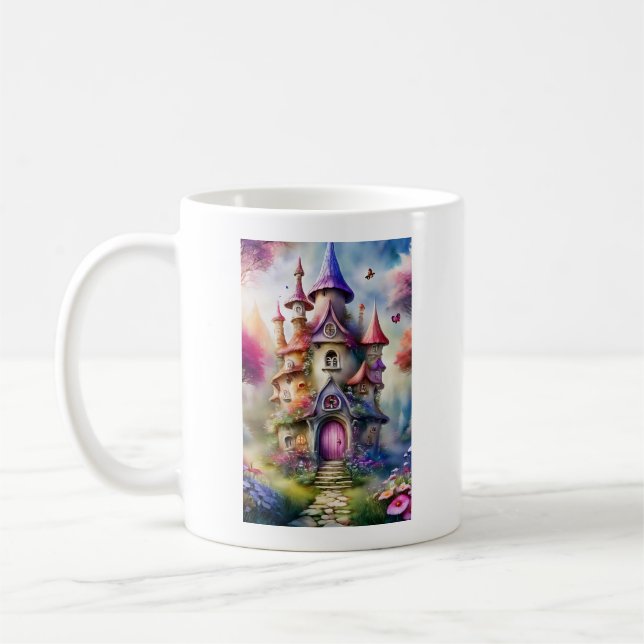 Taza De Café Fantasy Mushroom House Mug (Izquierda)