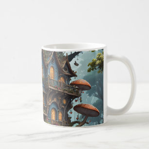 Taza De Café Fantasy Treehouse set de Coffee Mug.