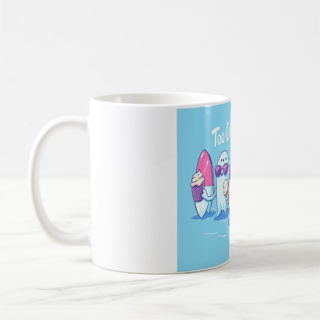 Taza De Café 🏄‍♂️ Fantômes Surfeurs Trop Cool - Illustration F (Izquierda)