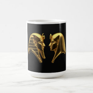 Taza De Café Faraones Celestiales: Arte Galáctico Cósmico del A