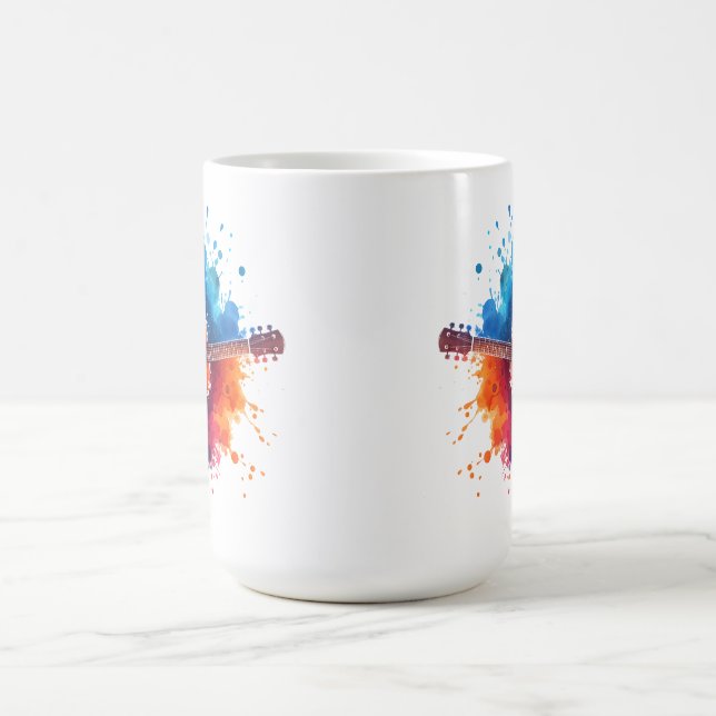 Taza De Café Farbenfrohe Gitarre (Centro)