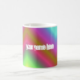 Taza De Café Farbverlauf colored bunt Name personalisiert Kaffe