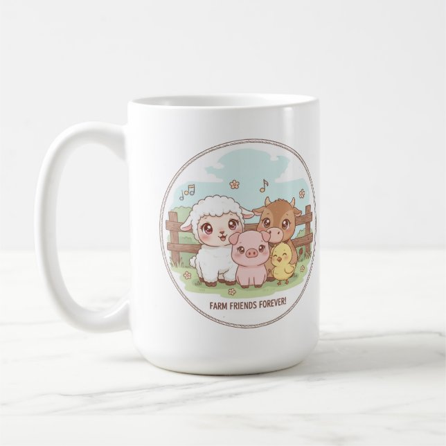 Taza De Café Farm friends forever - cute & cozy (Izquierda)