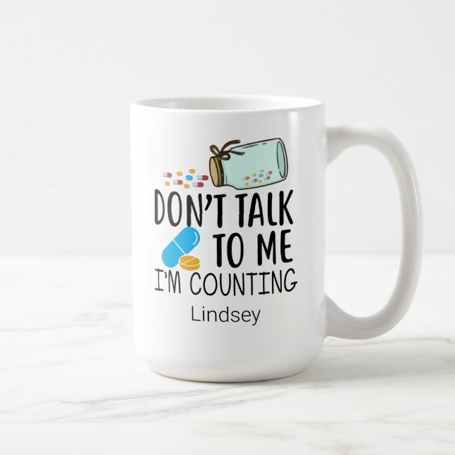Taza De Café Farmacéutica divertida personalizada/ Café técnico (Derecha)