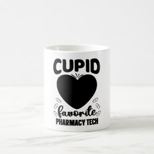Taza De Café Farmacéutico Cupido Favorito Técnico de Farmacia