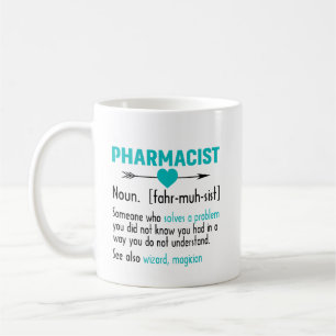 Taza De Café Farmacéutico Gracioso de Definición Farmacéutic