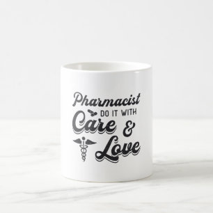 Taza De Café Farmacéutico Hágalo Con Medicina Técnica De Farmac