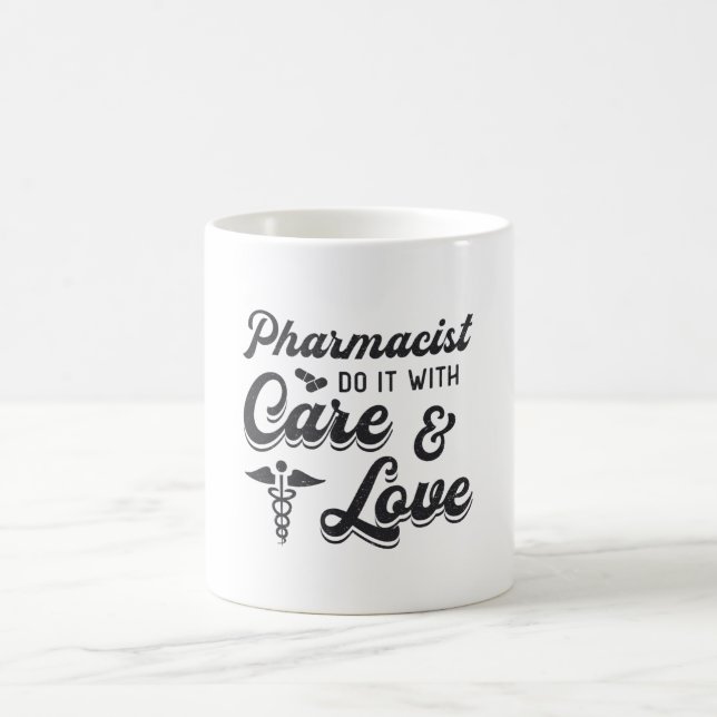 Taza De Café Farmacéutico Hágalo Con Medicina Técnica De Farmac (Centro)