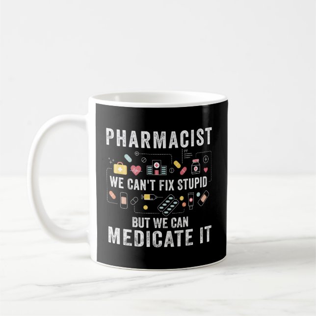 Taza De Café Farmacéutico No Podemos Arreglar A Estudiante De F (Izquierda)