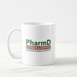 Taza De Café Farmacéutico Personalizado con Doctorado en Farmac