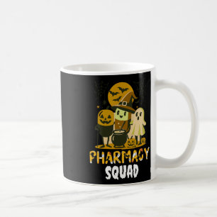 Taza De Café Farmacia de Halloween Escuadrón de almohadillas Fa
