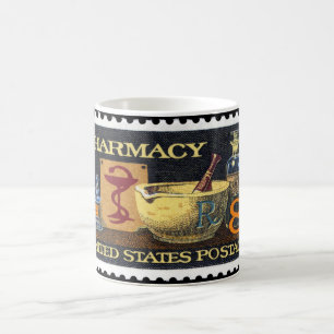 Taza De Café Farmacia Rx Stamp~Pharmacist ~Druggist~Apothecary