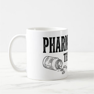 Taza De Café Farmacología La Lucha Es Real Divertida Farmacia